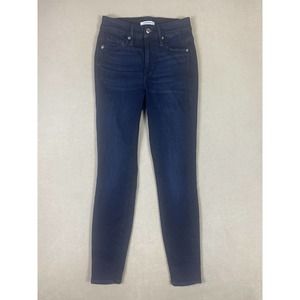 Good American Good Legs Womens 0/25 Skinny‎ Blue Mid Rise Jeans